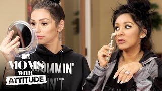 Snooki &amp; JWoww Learn Budget Beauty Tips 💄 | Moms with Attitude | MTV