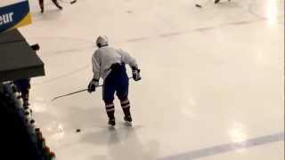 preview picture of video 'Raw video of Habs/NHLPA Candiac practice'