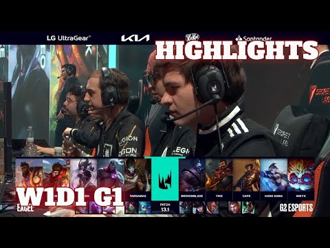 G2 vs XL - Highlights | Week 1 Day 1 LEC Winter 2023 | G2 Esports vs Excel W1D1