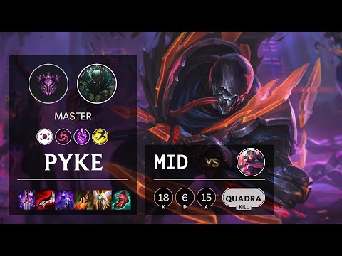 Pyke Mid vs Irelia - KR Master Patch 11.18