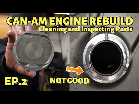 How To Rebuild a Can-Am V-Twin Rotax Engine - Episode 2 | Cleaning And Inspection Of Parts