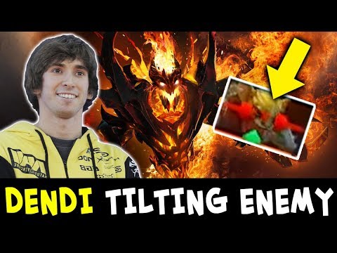 Dendi makes enemy ABANDON — win streak on stream
