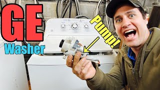 Why this GE washer isn’t draining or spinning | Quick drain pump WH23X28418 swap | GTW335ASN1WW