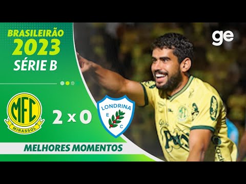 Gols e lances de Mirassol x Londrina