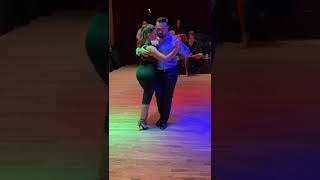 Tango Class NYC w/ Analía Centurion & @leonardosardella1028 #tangoargentino #analiacenturiontango