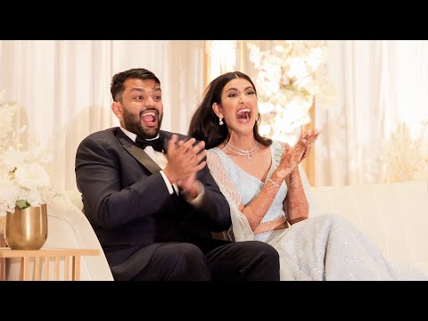 Family Surprises the Bride & Groom With Amazing Dance Performance at Indian Wedding Reception - 4K