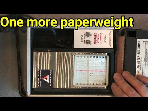 Amprobe A82 ammeter chart recorder teardown