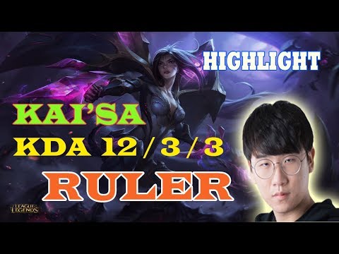 Gen G RULER - Kai'Sa VS Lucian ADC - Quadra Kill HighLight - Patch 8.18 Korea Challenger HD