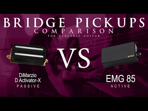 DiMarzio D ACTIVATOR X vs EMG 85 - Bridge Pickup Guitar Tone Comparison Demo