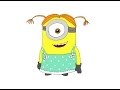 Step by step Girl Minion. Despicable Me. How to ...