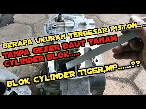 Maximum size || Piston diameter || cylinder || Tiger, MP, GL, CB block || Without sliding embedde...