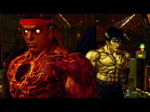 Street Fighter X Tekken Playthrough - Ryu and Jin (Team Devil Within!)