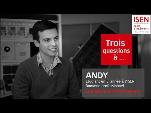 Andy - Étudiant en Énergie et Environnement à l'ISEN