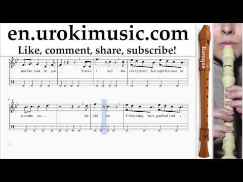 Recorder lessons (B.) OneRepublic - Future Looks Good Part#2 um-352
