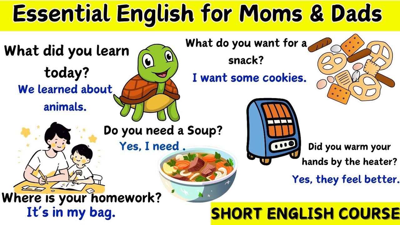 Speak English with Your Kid |Daily Parent Crash Course | Daily Conversations
