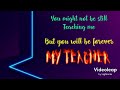 Teachers Day Video For My Teachers HAPPY TEACHERS DAY