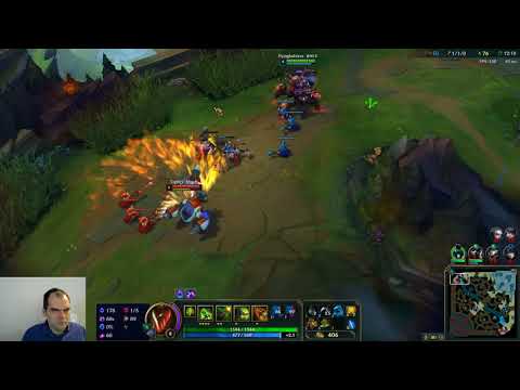 Urgot vs Rumble, top, with commentary