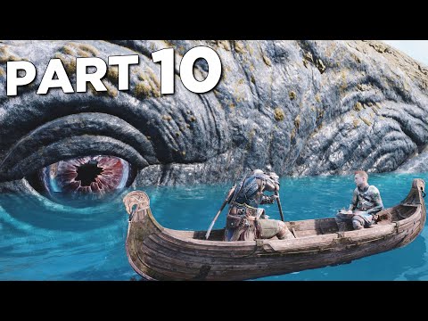 LYNGBAKR GIANT ISLAND CREATURE in GOD OF WAR RAGNAROK PS5 Walkthrough Gameplay Part 10 (FULL GAME)