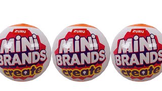 Zuru Mini Brands Create Masterchef Series Mystery Capsule DIY Mini Food Unboxing Review