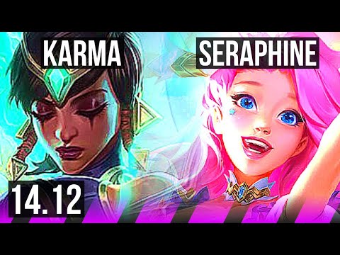 KARMA & Twitch vs SERAPHINE & Jhin (SUP) | 3/3/18, Rank 13 Karma | TR Challenger | 14.12