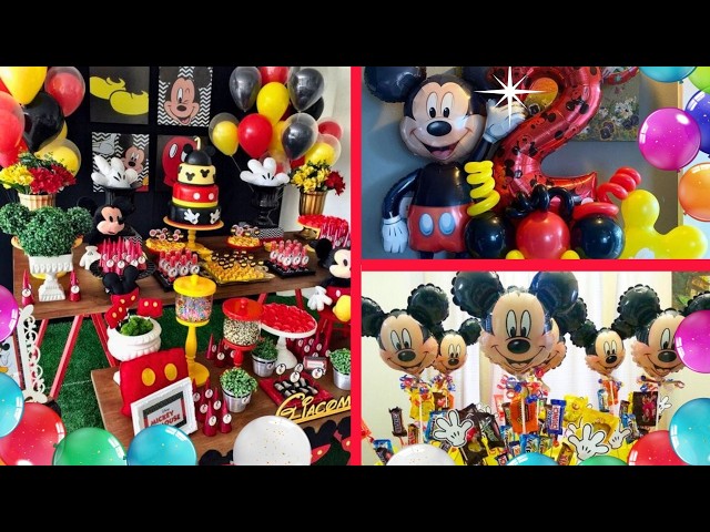 Vídeo relacionado con Mantel de Mickey Mouse como decoración para fiestas de cumpleaños infantiles y fiestas temáticas, tamaño: 120 x 180 cm, lavable, reutilizable, mantel de mesa de cumpleaños infantil