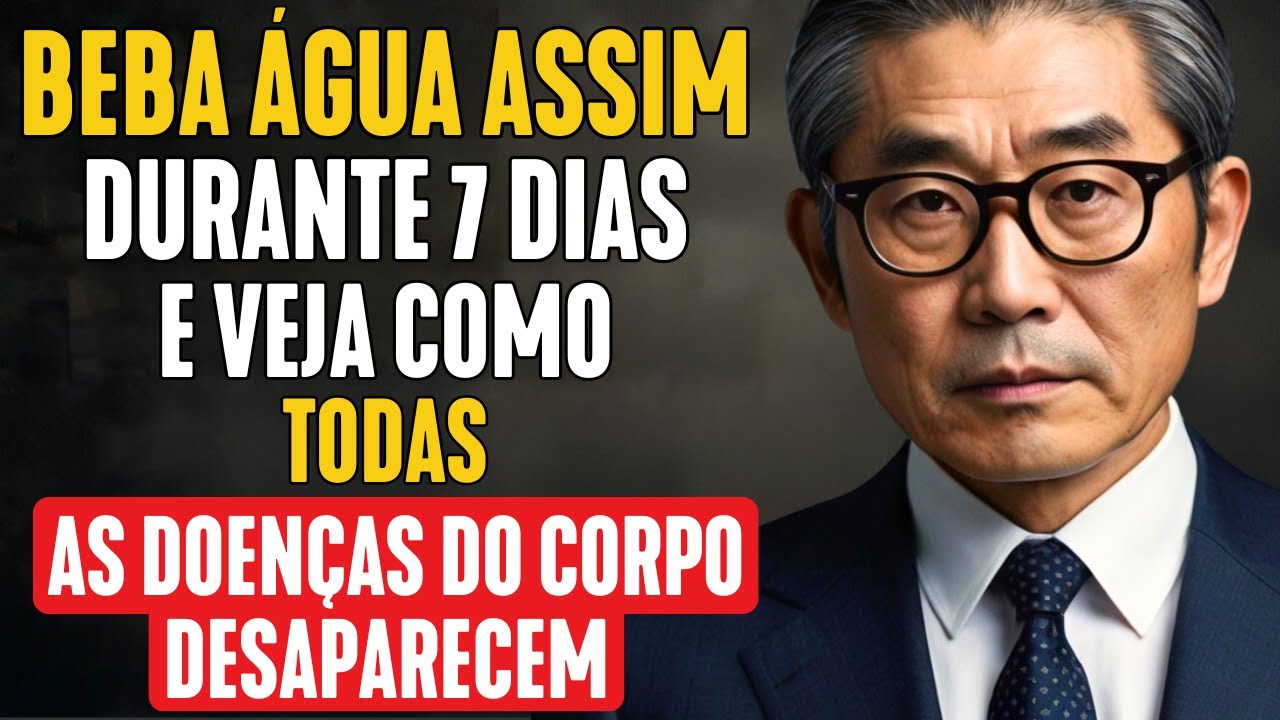 Médico Japonês: Nós Bebemos ÁGUA Assim para Tratar PROBLEMAS de Saúde Graves | Dr. Katsuzo Nishi