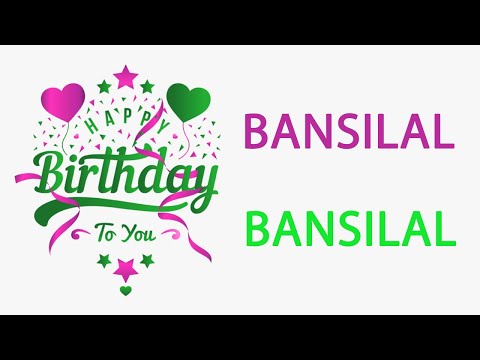 Happy Birthday to Bansilal - Hindi Birthday Wish From Birthday Bash