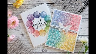 Rainbow cards / STAMPtember 2017