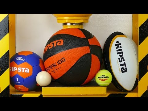 Rompiendo pelotas con prensa hidráulica de 100 toneladas | Bricolaje