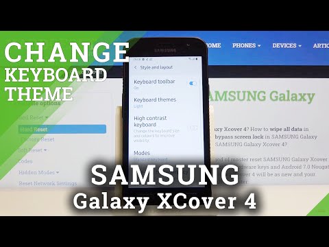 How to Change Keyboard Theme in SAMSUNG Galaxy Xcover 4 – Personalize Keyboard