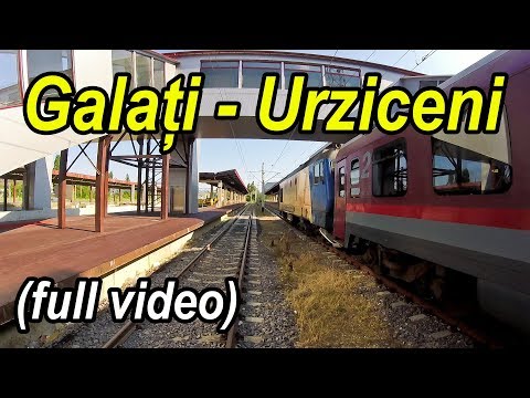 Galati-Urziceni full rearview-Trainride-Zugfahrt
