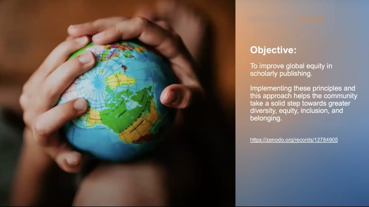 Pricing framework to foster global equity in scholarly publishing: webinar