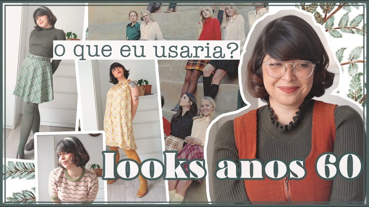 4 LOOKS ANOS 60 - Conceito, trabalho, jovem e passeio no parque