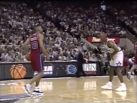 Allan Houston Scores 11 Points in 2 Minutes During First Playoff Game
