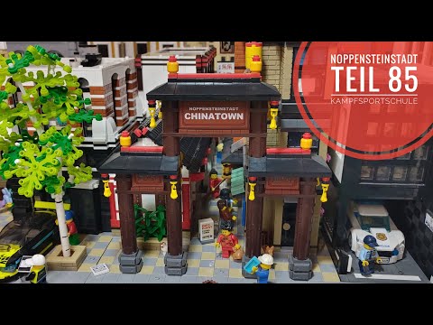 Noppensteinstadt - Teil 85 Chinatown Kampfsportschule // BlueBrixx Lego