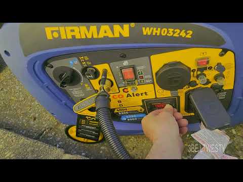 FIRMAN WH03242 Propane First startup Generator