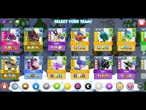 Divine Party Frozen Hearts - level 4 & 5 - hard fights - Dragon Mania Legends in 2022