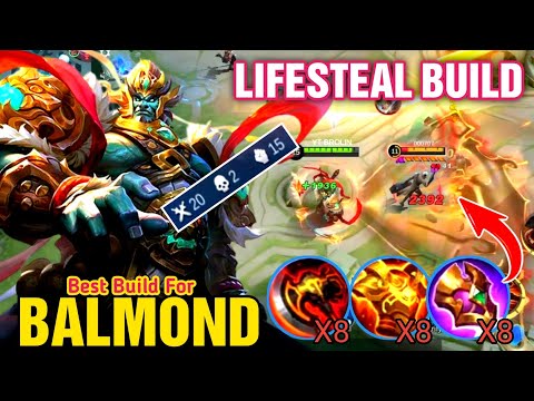 BALMOND INSANE LIFESTEAL BUILD 2023 / BUILD TOP 1 GLOBAL BALMOND ~ MOBILE LEGENDS