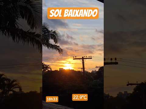 Pôr do sol e vento fresco - Porto Alegre, 09/03/2026 #sunset #vento #março
