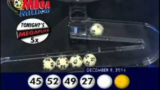 2014 12 09 Mega Millions Numbers and draw results