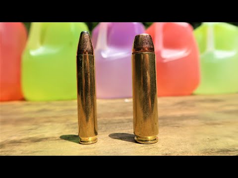 350 Legend vs 450 Bushmaster - How Many Milk Jugs???