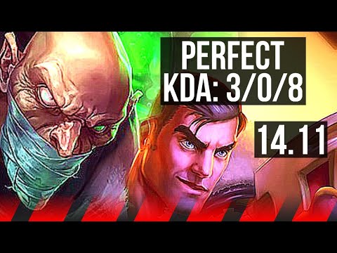 SINGED vs JAYCE (TOP) | 3/0/8, 1700+ games | EUW Grandmaster | 14.11