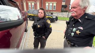 Part 2  Coshocton Sheriff Deputy Sgt. runs tags without a crime or traffic violation to investigate.