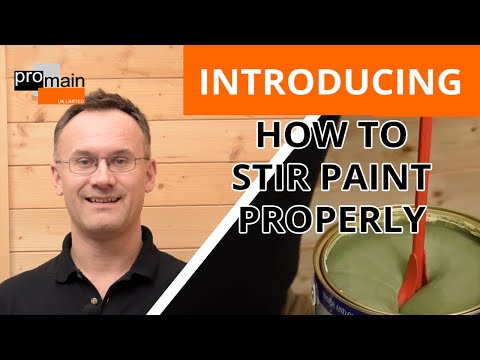 How to stir paint from paint mixer