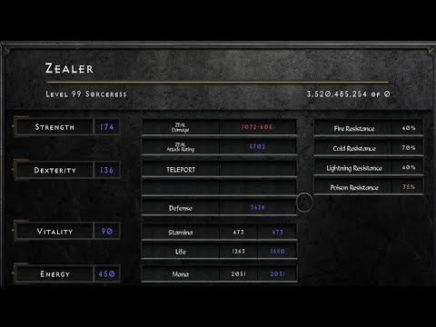 Zeal Sorceress??? How The??? Diablo 2 Resurrected Build Guide
