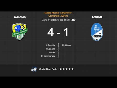Alsenese VS Caorso 4 a 1