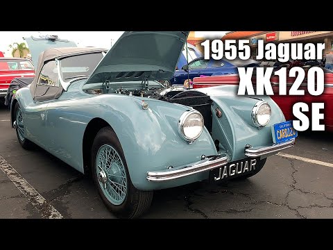 Exquisite 1954 Jaguar XK120 SE Roadster • Design & Engine Details Up Close