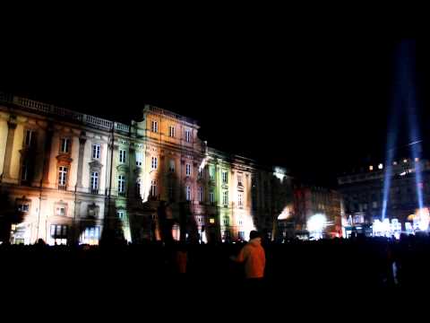 Espectáculo Navideño De Luces En Lyon En Francia