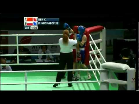 Fly (51kg) SF - Ren (CHN) vs Michalczuk (POL) - AIBA Women's World C'ship 2012