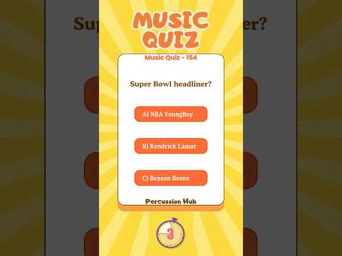 Music Quiz - 154 - Modern Hits 🎧 60-Second Music Trivia for All Musicians!